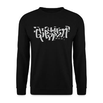 Pour - Unisex Sweatshirt - black - Front - Alina (178cm) & Michal (187cm)