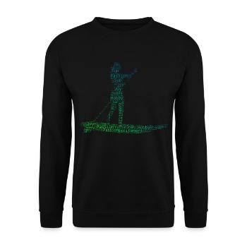 Standup Paddling Standup Paddle Men Women - Unisex Sweatshirt - black - Front - Alina (178cm) & Michal (187cm)