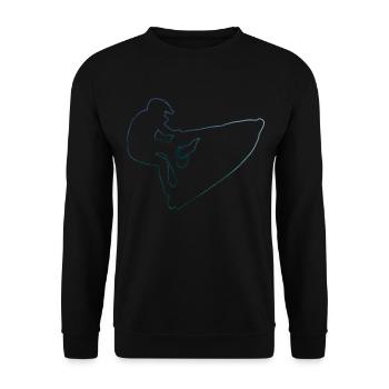 Women Men's Jetskiing Jet Ski Riding Jet Ski - Unisex Sweatshirt - black - Front - Alina (178cm) & Michal (187cm)