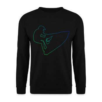 Sports nautiques Femmes Jetski Hommes Jetski Jetski f - Sweat-shirt Unisexe - noir - Devant - Alina (178cm) & Michal (187cm)