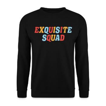 Squad Graphic - Unisex Sweatshirt - black - Front - Alina (178cm) & Michal (187cm)