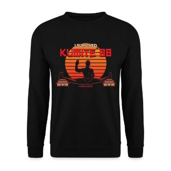I survived Kumite 88 | Hong Kong Martial Arts - Unisex Sweatshirt - black - Front - Alina (178cm) & Michal (187cm)