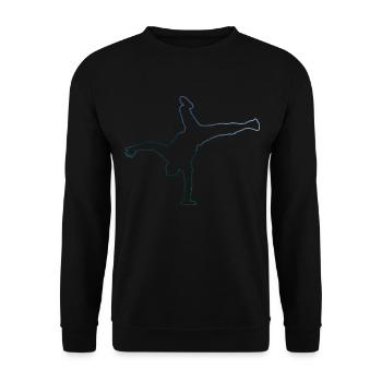 Bgirl Hiphop Bboy Break Dance Femmes Hommes - Sweat-shirt Unisexe - noir - Devant - Alina (178cm) & Michal (187cm)