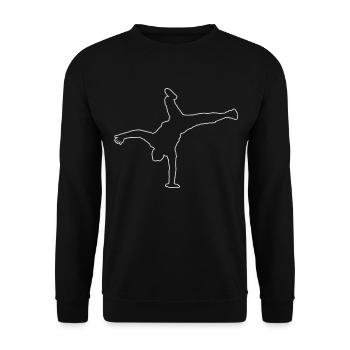Hiphop Femmes Hip Hop Bboy Bgirl Breakdance - Sweat-shirt Unisexe - noir - Devant - Alina (178cm) & Michal (187cm)