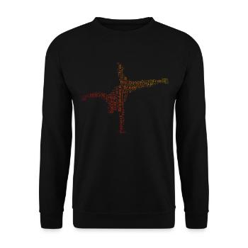 Femmes Break Dance Hiphop Breakdance Hommes - Sweat-shirt Unisexe - noir - Devant - Alina (178cm) & Michal (187cm)