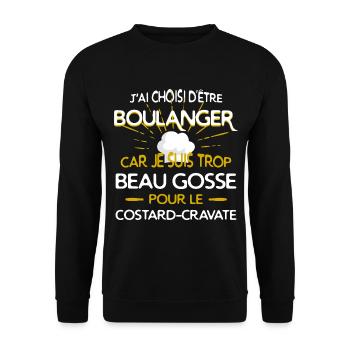 Baker - beautiful kid - Unisex Sweatshirt - black - Front - Alina (178cm) & Michal (187cm)