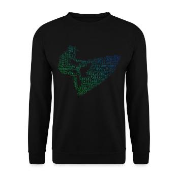 Jet Ski Riding Jet Ski Water Sports Men Women - Unisex Sweatshirt - black - Front - Alina (178cm) & Michal (187cm)
