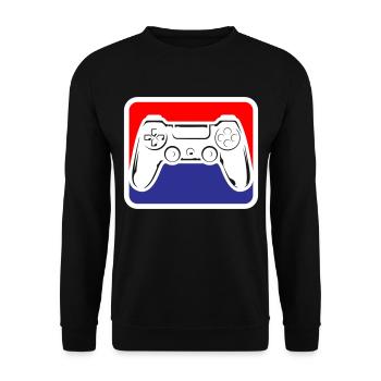 Gaming Gamepad Logo | Colors can be changed - Unisex Sweatshirt - black - Front - Alina (178cm) & Michal (187cm)