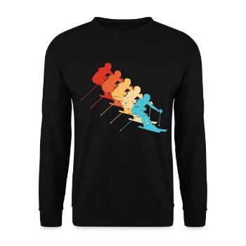 Ski acrobatique Femmes Ski acrobatique - Sweat-shirt Unisexe - noir - Devant - Alina (178cm) & Michal (187cm)