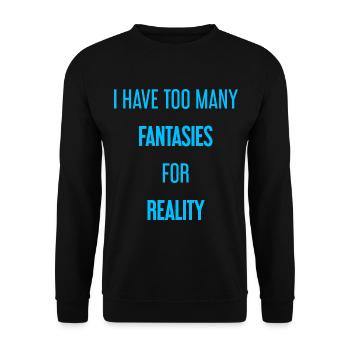 Fantasmes pour la réalité - C’est là que la magie est créée! - Sweat-shirt Unisexe - noir - Devant - Alina (178cm) & Michal (187cm)