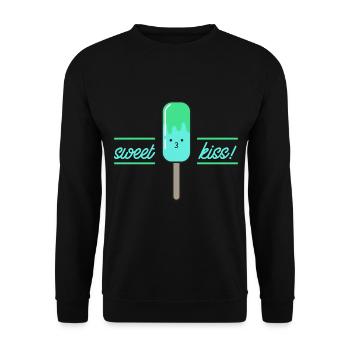 Crème glacée cadeau de crème glacée doux comique froid drôle mignon - Sweat-shirt Unisexe - noir - Devant - Alina (178cm) & Michal (187cm)