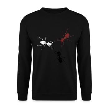 Insecte fourmis cadeau fourmi insecte animal nature - Sweat-shirt Unisexe - noir - Devant - Alina (178cm) & Michal (187cm)