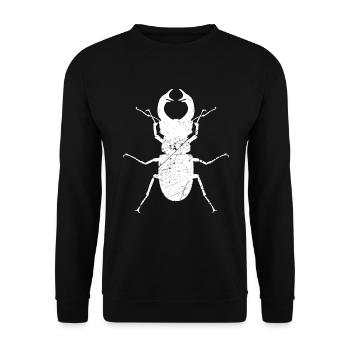 Coléoptère coléoptère en bois cadeau insectes nature animale - Sweat-shirt Unisexe - noir - Devant - Alina (178cm) & Michal (187cm)