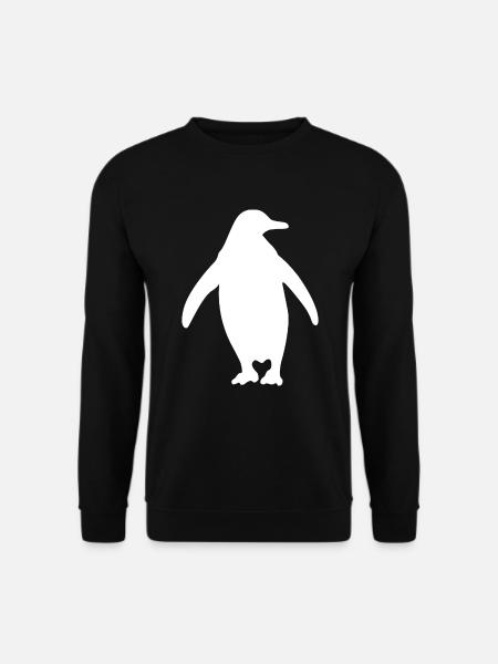 Pinguin Vogel Geschenk Südpol Tierschutz Natur Zoo - Unisex Pullover - Schwarz
