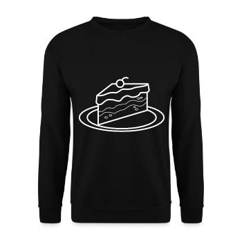 Kuchen Torte Bäcker Geschenk Konditor Süßes backen - Unisex Pullover - Schwarz - Vorne - Alina (178cm) & Michal (187cm)