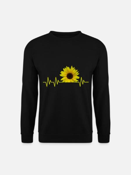 sunflowerbeat - zauberhafte Sonnenblume - Unisex Pullover - Schwarz
