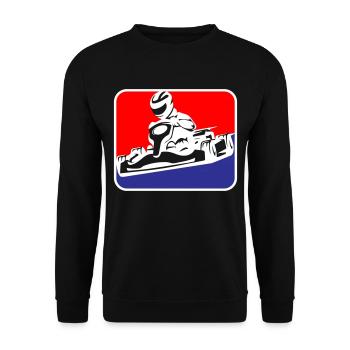 Kart Go-Kart Racing | Colors can be changed - Unisex Sweatshirt - black - Front - Alina (178cm) & Michal (187cm)