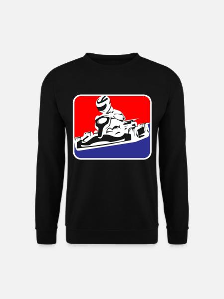 Kart Gokart Racing | Farben änderbar - Unisex Pullover - Schwarz