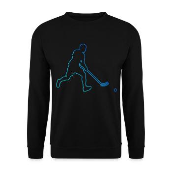 Floorball Women's Floorball Men's Floorball Games - Unisex Sweatshirt - black - Front - Alina (178cm) & Michal (187cm)