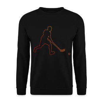 Floorball Hommes Floorball Femmes Floorball - Sweat-shirt Unisexe - noir - Devant - Alina (178cm) & Michal (187cm)