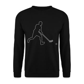 Salibandy Floorball Hockey Floorball - Sweat-shirt Unisexe - noir - Devant - Alina (178cm) & Michal (187cm)