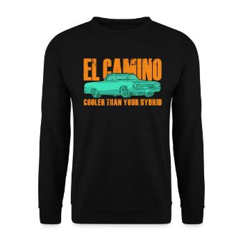 el camino cooler than hybrid - Unisex Sweatshirt - black - Front - Alina (178cm) & Michal (187cm)