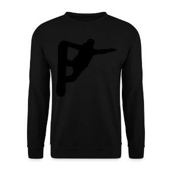 Snowboard Femmes Snowboard Sports d’hiver Snowboard - Sweat-shirt Unisexe - noir - Devant - Alina (178cm) & Michal (187cm)