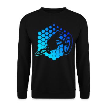 Cyclistes VTT HOMMES VTT CyclismeCyclistes - Sweat-shirt Unisexe - noir - Devant - Alina (178cm) & Michal (187cm)