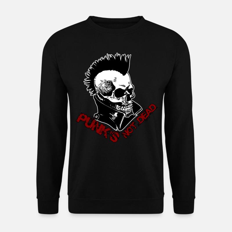 Punk's not dead Punkrock Musik Punker Retro Punk - Unisex Pullover - Schwarz
