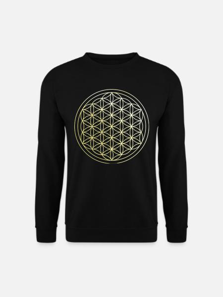Flower of life Herbst kollektion auf Psylike - Unisex Pullover - Schwarz