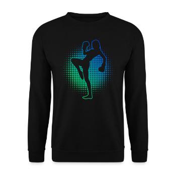 Kickboxer Boxing Kickboxing Femmes Kickboxing - Sweat-shirt Unisexe - noir - Devant - Alina (178cm) & Michal (187cm)