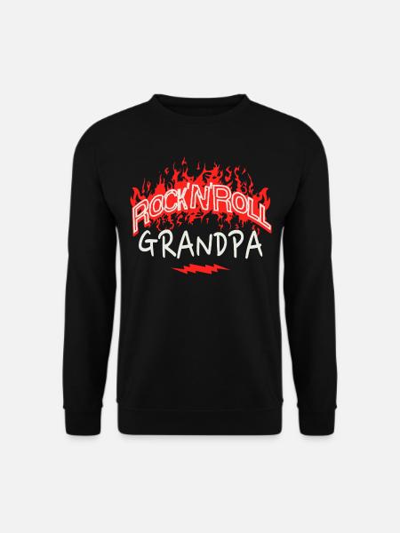 Opa Rock N Roll Opa Rock Fan Man - Unisex Pullover - Schwarz