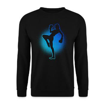 Kickboxing Kickboxer Women Boxing Kickboxing - Unisex Sweatshirt - black - Front - Alina (178cm) & Michal (187cm)