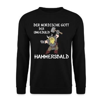 Hammersbald - Unisex Pullover - Schwarz - Vorne - Alina (178cm) & Michal (187cm)