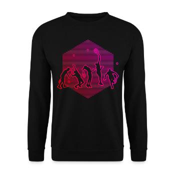 Tennis Tennis Men Tennis Players Tennis s - Unisex Sweatshirt - black - Front - Alina (178cm) & Michal (187cm)