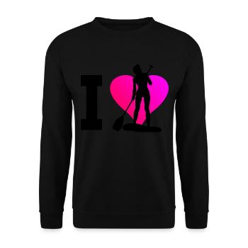 Stand up paddle pour hommes Stand up paddle pour femmes - Sweat-shirt Unisexe - noir - Devant - Alina (178cm) & Michal (187cm)