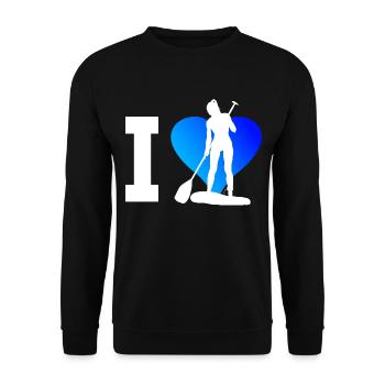 Stand up Paddle Board Standup Paddle Sup - Sweat-shirt Unisexe - noir - Devant - Alina (178cm) & Michal (187cm)