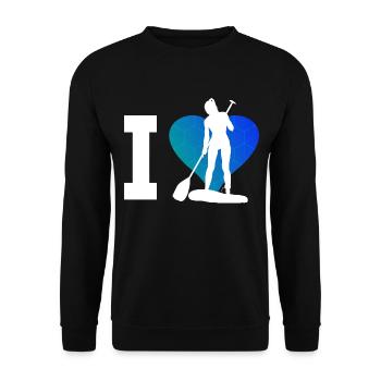 Standup Paddle Sup Standup Paddle Femmes - Sweat-shirt Unisexe - noir - Devant - Alina (178cm) & Michal (187cm)