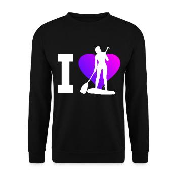 Standup Paddling Standup Paddle Sup Standup Paddle - Unisex Sweatshirt - black - Front - Alina (178cm) & Michal (187cm)