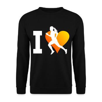 Jogging Running Jogging Fitness Course Hommes - Sweat-shirt Unisexe - noir - Devant - Alina (178cm) & Michal (187cm)