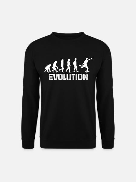 évolution foot - Sweat-shirt Unisexe - noir