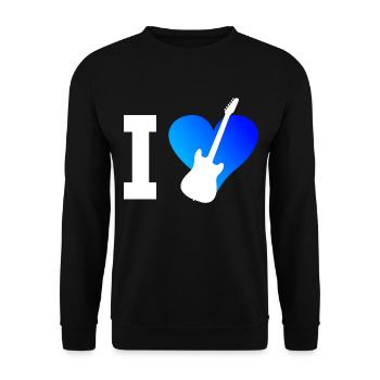Guitar Player Guitar Guitarist Guitar Men - Unisex Sweatshirt - black - Front - Alina (178cm) & Michal (187cm)