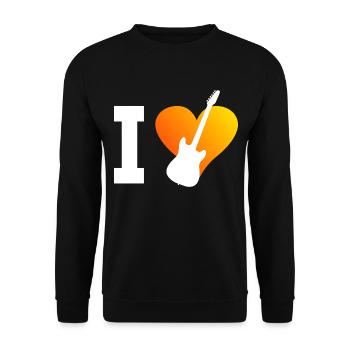 Guitar Men Guitar Guitarist Women Guitar Playe - Unisex Sweatshirt - black - Front - Alina (178cm) & Michal (187cm)