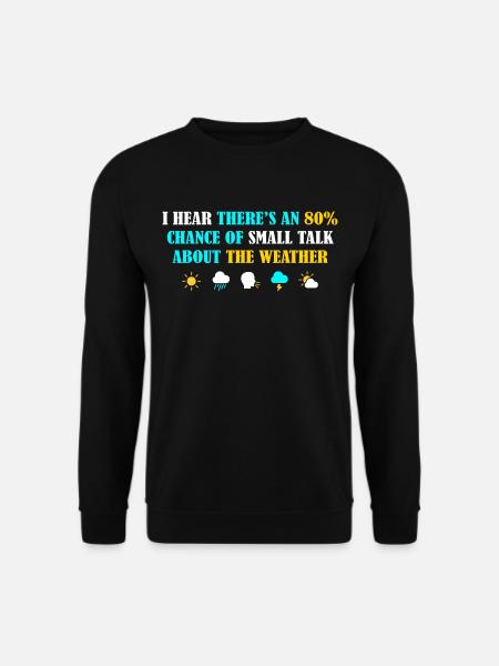 Introvert Introverted Graphic - Unisex Sweatshirt - black