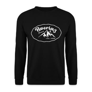 Avoriaz Snowboarding Franch Alpes - Unisex Sweatshirt - black - Front - Alina (178cm) & Michal (187cm)
