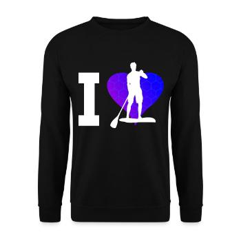 Stand up Paddle Board Femme Standup Paddleboard - Sweat-shirt Unisexe - noir - Devant - Alina (178cm) & Michal (187cm)