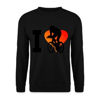 Vélo de route pour homme Cyclisme sur route Femme - Sweat-shirt Unisexe - noir - Devant - Alina (178cm) & Michal (187cm)