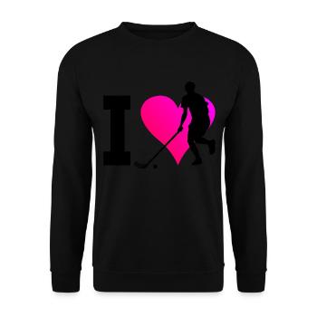 Floorball Floorball Hommes Floorball Jeux - Sweat-shirt Unisexe - noir - Devant - Alina (178cm) & Michal (187cm)
