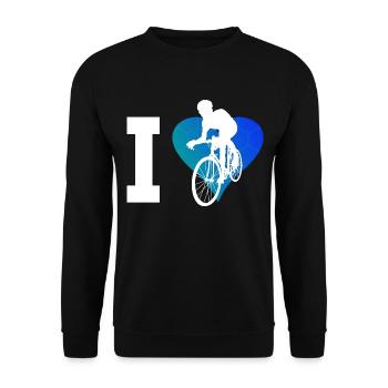 Road Cycling Women's Road Bike Roadbike - Unisex Sweatshirt - black - Front - Alina (178cm) & Michal (187cm)