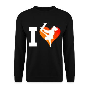 Skater Femmes Skateboard Skateboarder - Sweat-shirt Unisexe - noir - Devant - Alina (178cm) & Michal (187cm)